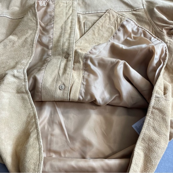 Norm Thompson vintage leather shirt jacket XXL - Picture 8 of 15